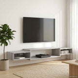 Mobile TV da Parete A parete Sonoma grigio 180 x 28 x 21 cm