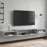 Mobile TV da Parete A parete Sonoma grigio 180 x 28 x 21 cm