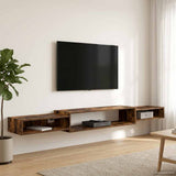 Mobile TV da Parete A parete Rovere Fumo 220 x 28 x 21 cm