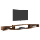 Mobile TV da Parete A parete Rovere Fumo 220 x 28 x 21 cm