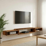 Mobile TV da Parete A parete Legno antico 220 x 28 x 21 cm