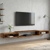 Mobile TV da Parete A parete Legno antico 220 x 28 x 21 cm