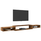 Mobile TV da Parete A parete Legno antico 220 x 28 x 21 cm
