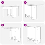 Tavolo da Pranzo 138 x 70 x 73,5 cm Legno ingegnerizzato Bianco