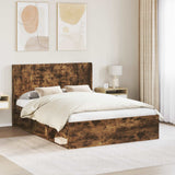 Testiera Letto Rovere Fumo Legno ingegnerizzato