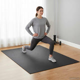 Tappetino di Protezione Sportiva Nero 243 x 152 x 0,6 cm PVC