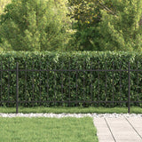 Recinzione a punte Nero 200 x 130 cm