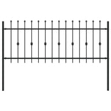 Recinzione a punte Nero 200 x 130 cm