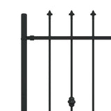 Recinzione a punte Asten Nero 200 x 150 cm