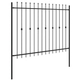 Recinzione a punte Asten Nero 200 x 200 cm