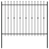 Recinzione a punte Asten Nero 200 x 200 cm