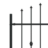 Recinzione a punte Asten Nero 200 x 130 cm
