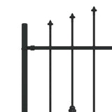 Recinzione a punte Asten Nero 200 x 150 cm