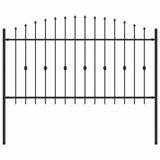 Recinzione a punte Asten Nero 200 x 150 cm