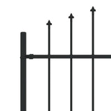 Recinzione a punte Asten Nero