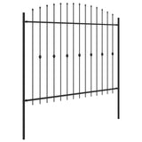 Recinzione a punte Asten Nero 200 x 200 cm