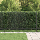 Recinzione ad arco a picchetto Nero 200 x 130 cm