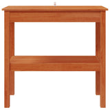 Tavolo consolle con lo scaffale Marrone Cera 80 x 40 x 75 cm