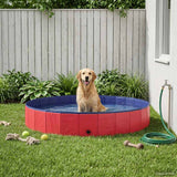 Piscina per Cani Rosso 200 x 30 cm PVC Spesso