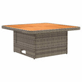 Set di Mobili 6 pcs Grigio e Grigio Scuro Rattan in PE