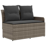 Set di Mobili 8 pcs Grigio e Grigio Scuro Rattan in PE