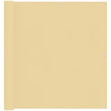 Schermo da balcone Sabbia 120 x 200 cm Tessuto Oxford