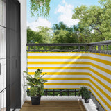 Schermo da balcone Giallo e Bianco 100 x 700 cm Tessuto Oxford