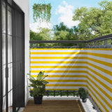 Schermo da balcone Giallo e Bianco 120 x 200 cm