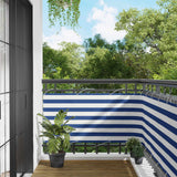 Schermo da balcone Blu e Bianco 75 x 200 cm