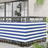 Schermo da balcone Blu e Bianco 75 x 200 cm