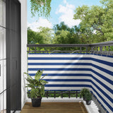 Schermo da balcone Blu e Bianco 100 x 800 cm Tessuto Oxford
