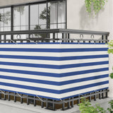 Schermo da balcone Blu e Bianco 100 x 800 cm Tessuto Oxford