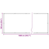 Schermo da balcone Blu e Bianco 100 x 1000 cm Tessuto Oxford