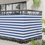 Schermo da balcone Blu e Bianco 120 x 200 cm
