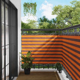 Schermo da balcone Arancione e Marrone 110 x 700 cm