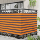 Schermo da balcone Arancione e Marrone 110 x 700 cm
