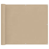 Schermo da balcone Beige 100 x 300 cm Tessuto Oxford