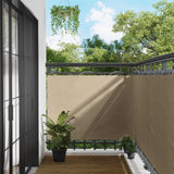 Schermo da balcone Beige 110 x 800 cm Tessuto Oxford