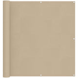 Schermo da balcone Beige 110 x 800 cm Tessuto Oxford