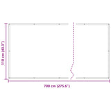 Schermo da balcone Giallo 110 x 700 cm Tessuto Oxford