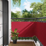 Schermo da balcone Rosso 100 x 1000 cm Tessuto Oxford
