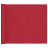 Schermo da balcone Rosso 100 x 1000 cm Tessuto Oxford