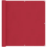 Schermo da balcone Rosso 110 x 200 cm Tessuto Oxford