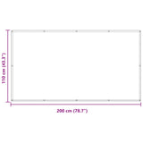 Schermo da balcone Rosso 110 x 200 cm Tessuto Oxford