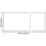 Schermo da balcone Arancione 100 x 500 cm Tessuto Oxford