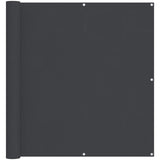 Schermo da balcone Nero 120 x 200 cm Oxford alu rivestito in PU