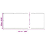 Schermo da balcone Borgogna 75 x 500 cm