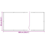 Schermo da balcone Borgogna 90 x 600 cm