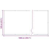 Schermo da balcone Borgogna 120 x 1000 cm