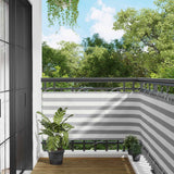 Schermo da balcone Grigio chiaro e bianco 75 x 1000 cm